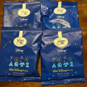 Lot of 10 Disney joeffrey’s coffee & tea co dark roast Coffee Packets